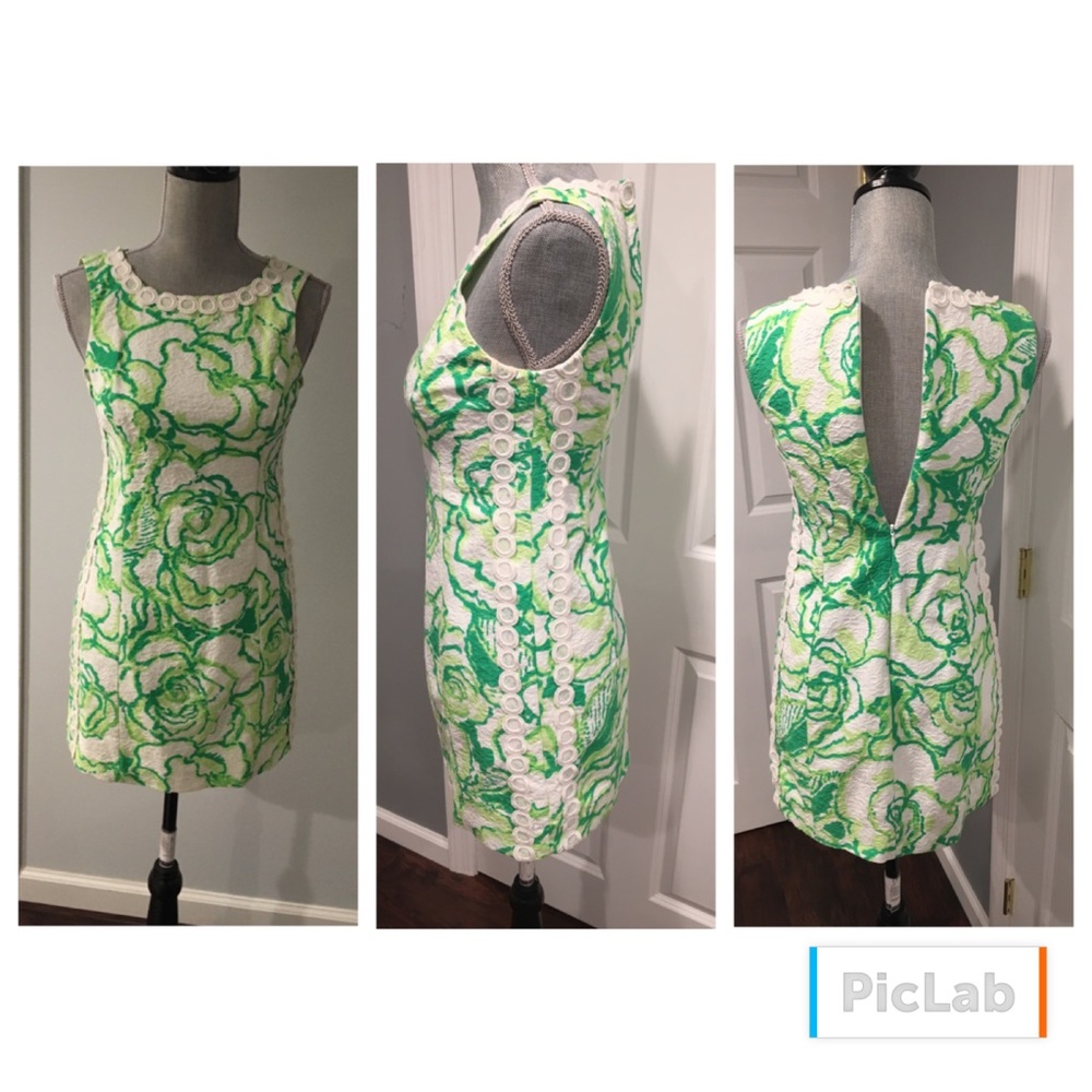 Mila shift dress Resort White Heart sz 0